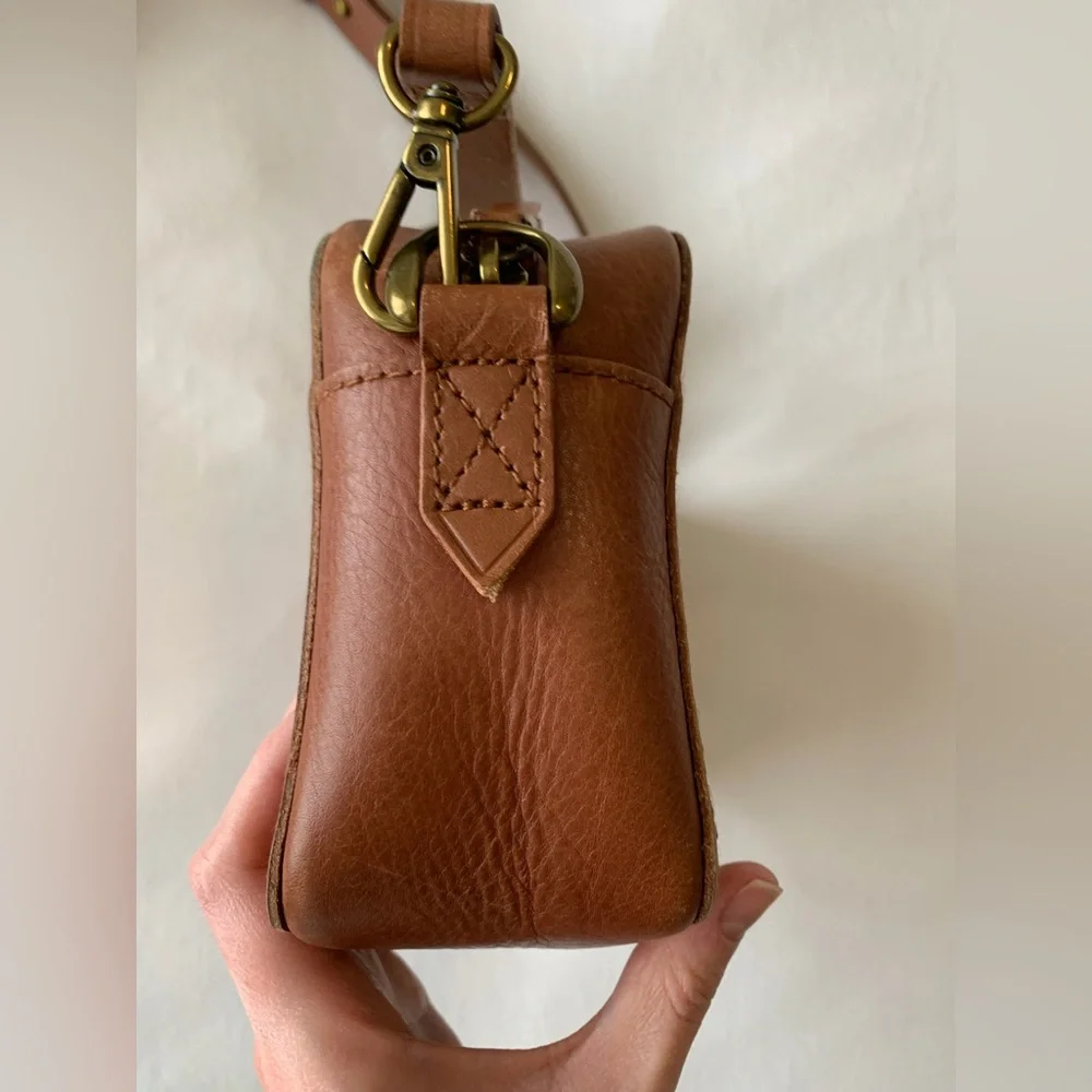 Madewell Tan Leather Crossbody Bag - Picture 2 of 7